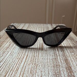 Bottega Veneta Black Cat-Eye Sunglasses